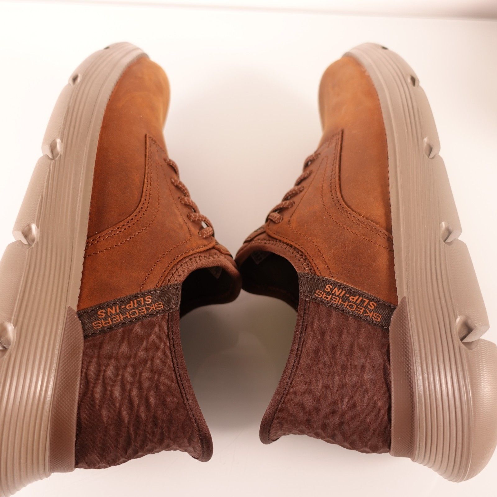 Skechers Men's Garza Gervin Bungee Lace Slip-Ins Size 9 Dark Brown 205046 — image 5 of 8